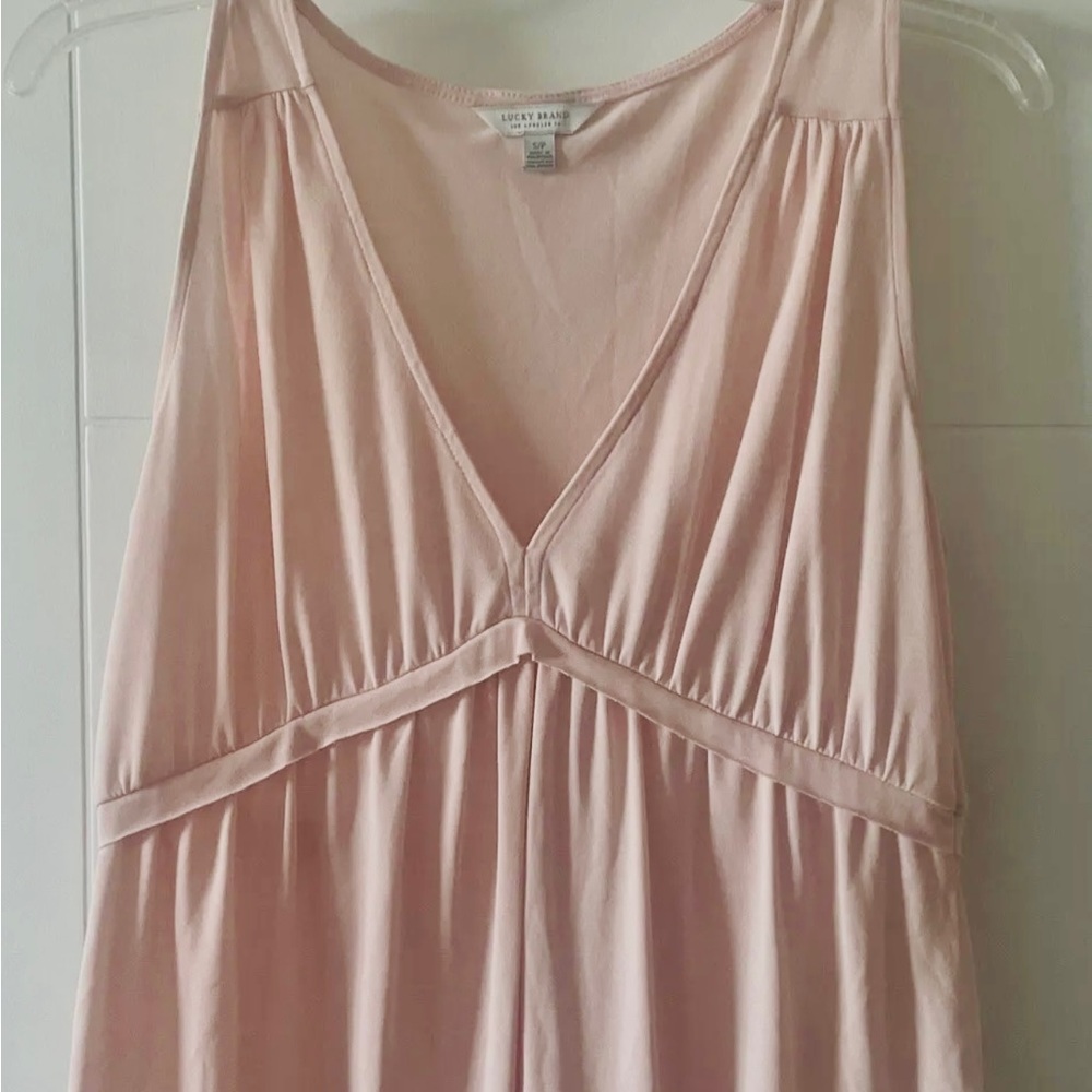 Lucky Brand Pink Baby Doll Sleeveless top.
